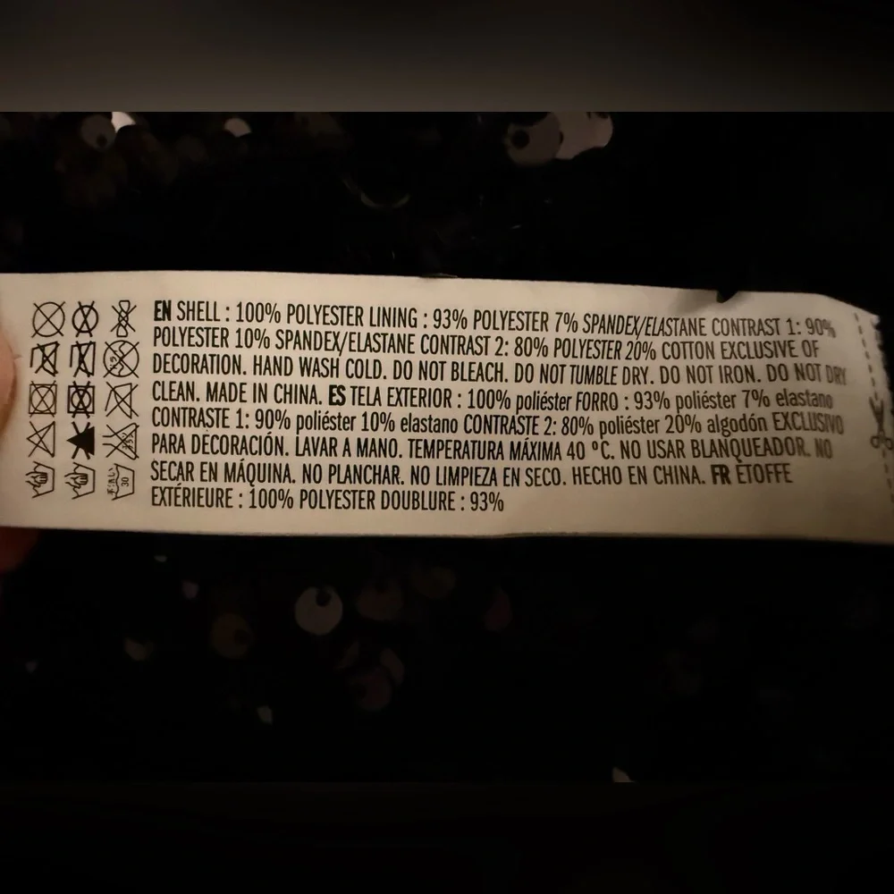 Endless Rose Sequin Embellished Tank Top | Black | Size Small | NWT - Picture 10 of 10